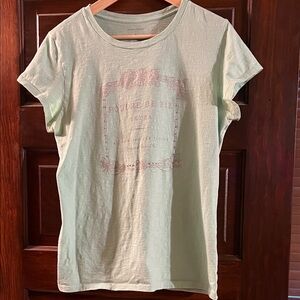 Banana Republic Light Green Short Sleeve Tee